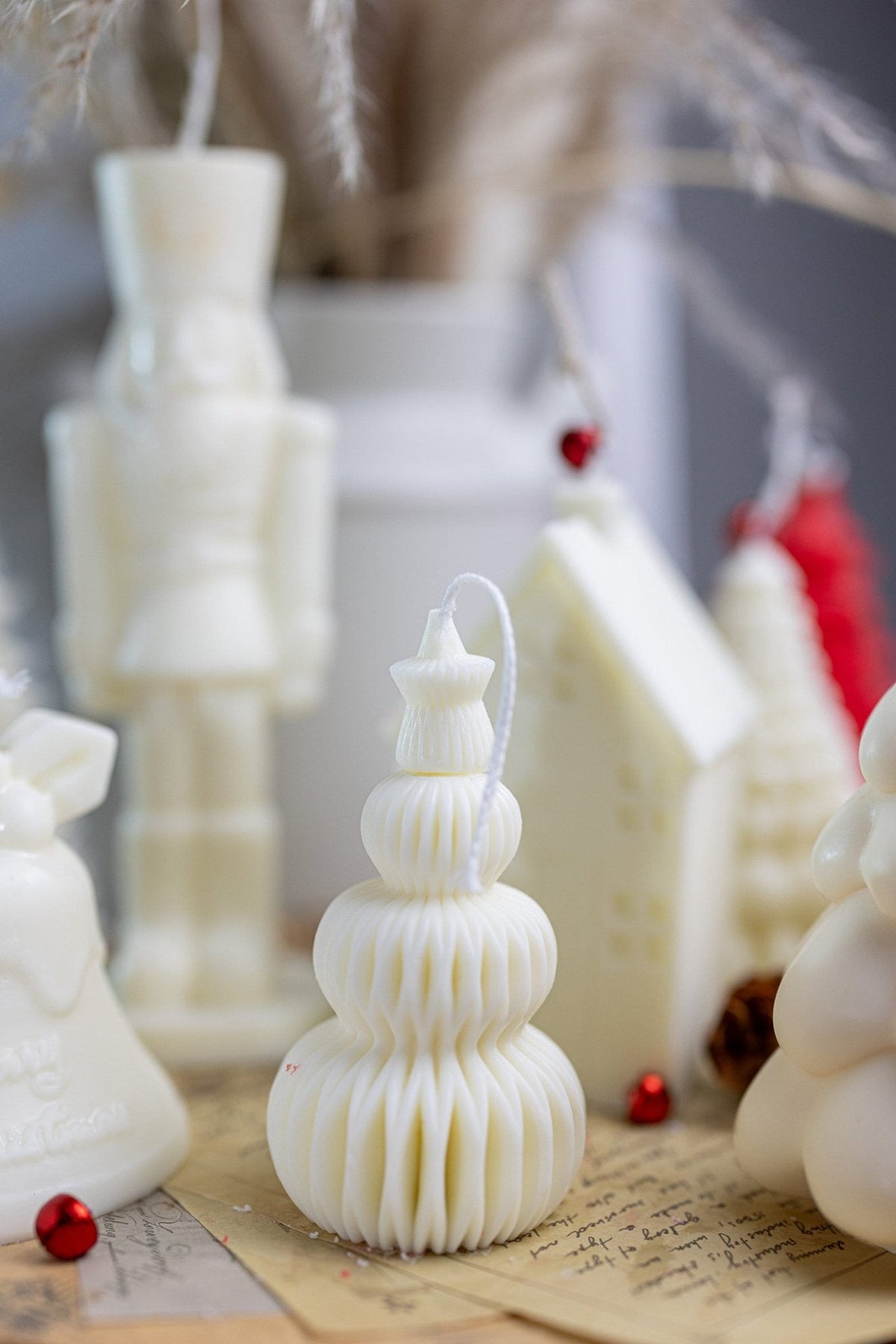 Small Layered Candle – Handmade Soy Wax Holiday Candle for Christmas, Gifts & Cozy Home Decor