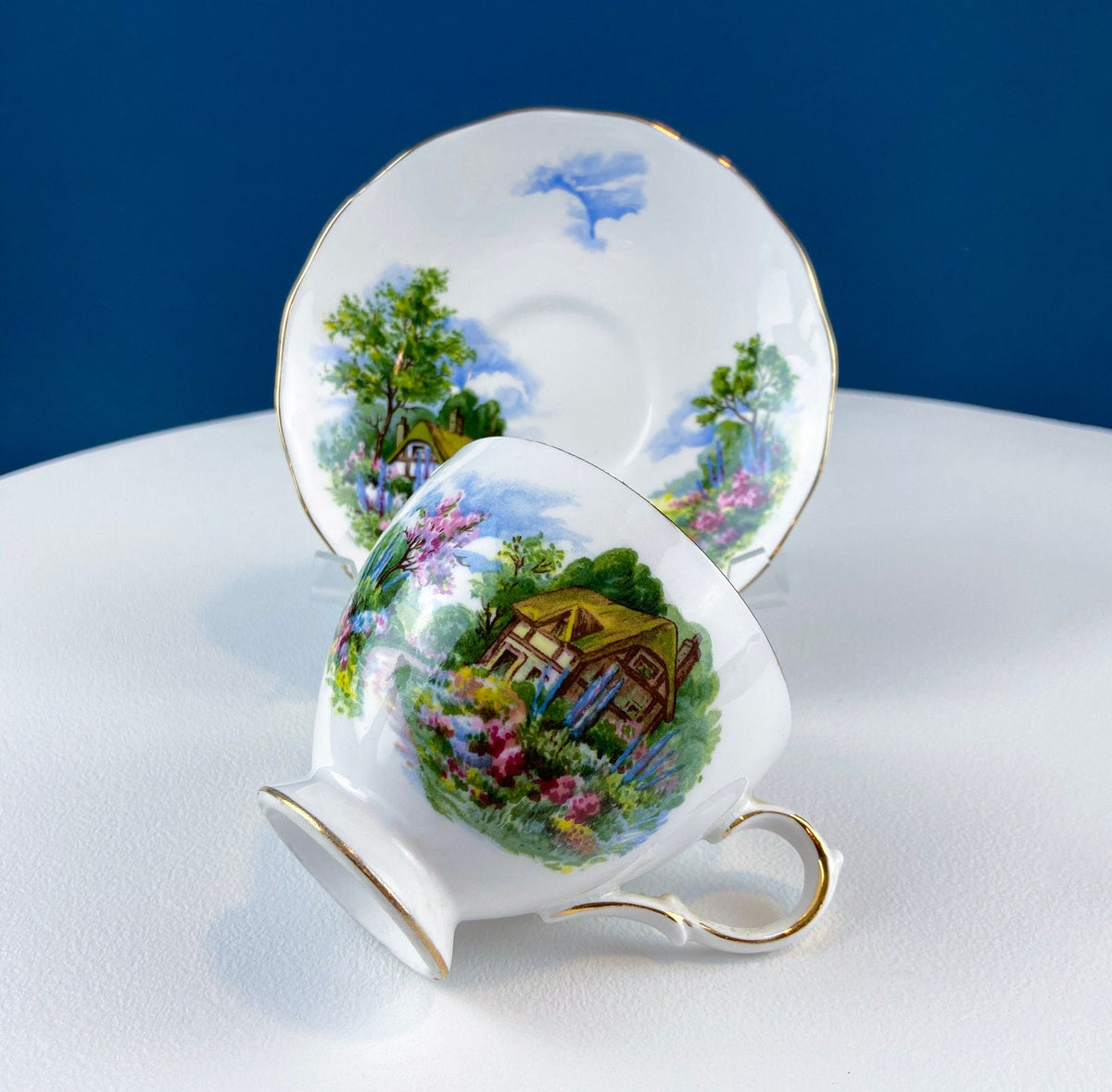 Royal Vale English Cottage Cup and Saucer