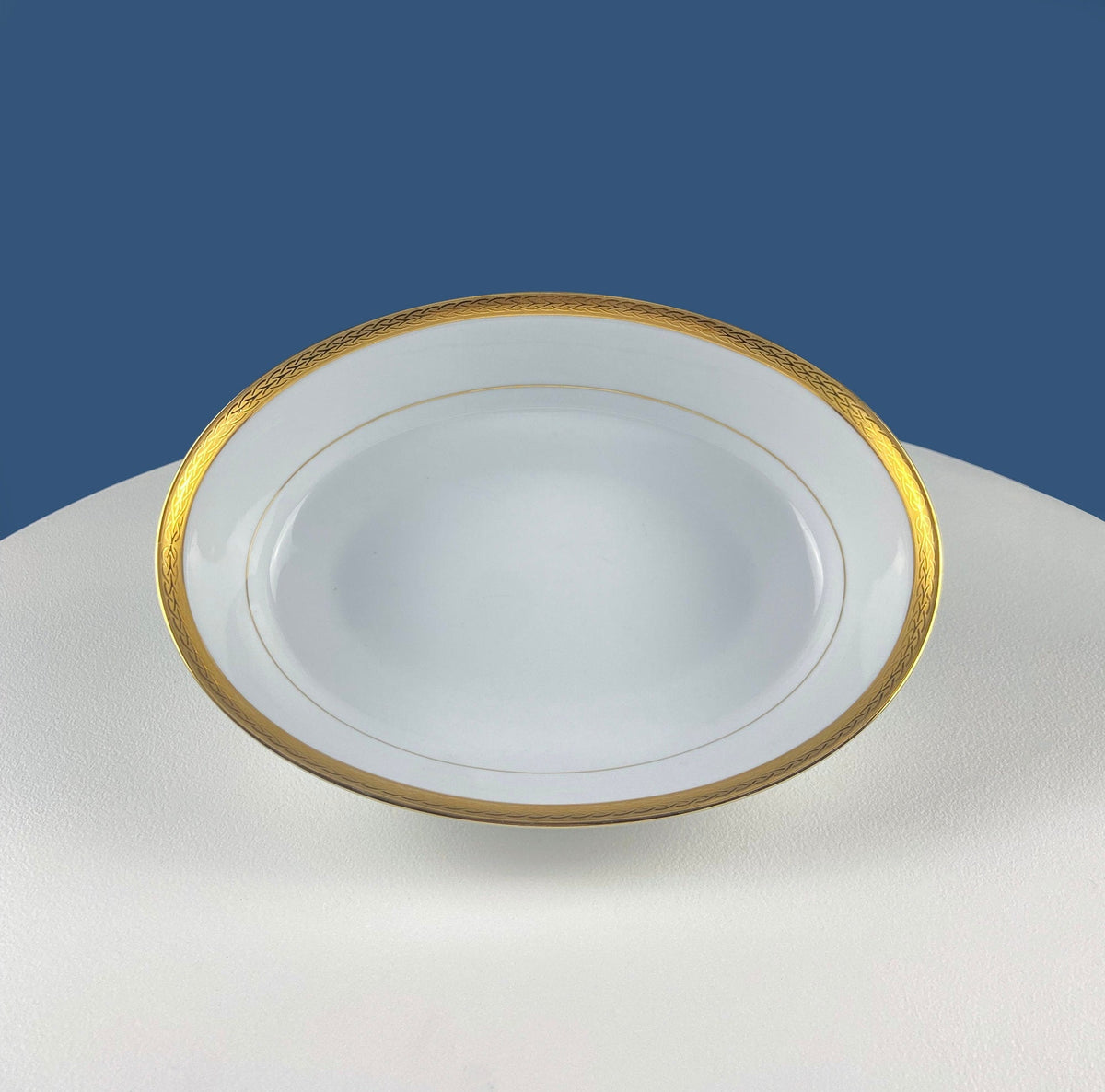 Noritake Queen's Gold Oval Serving Bowl