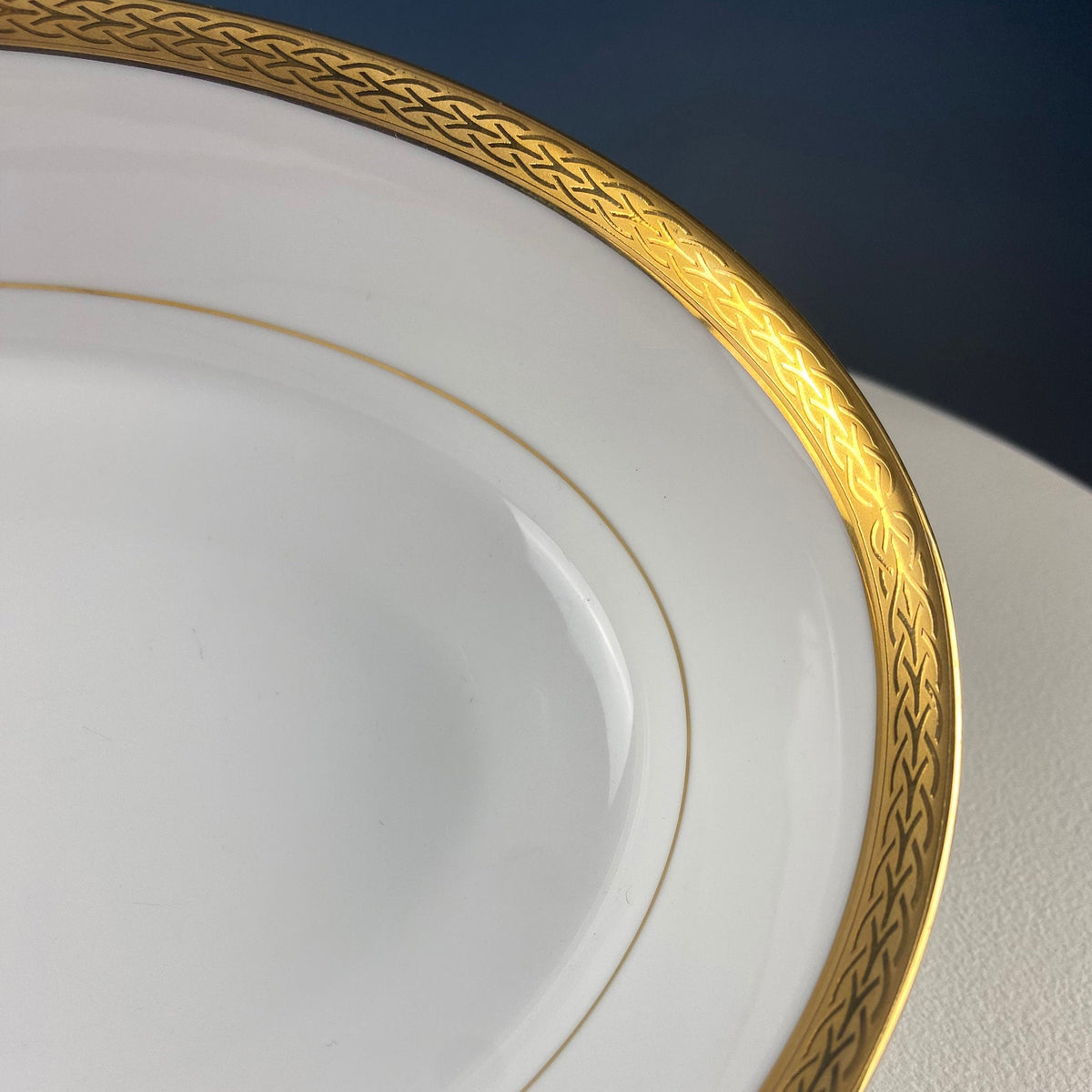 Noritake Queen's Gold Oval Serving Bowl