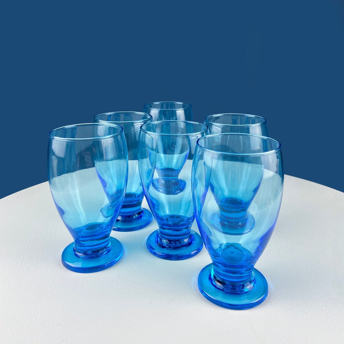 Footed Juice Tumblers, Set of 6