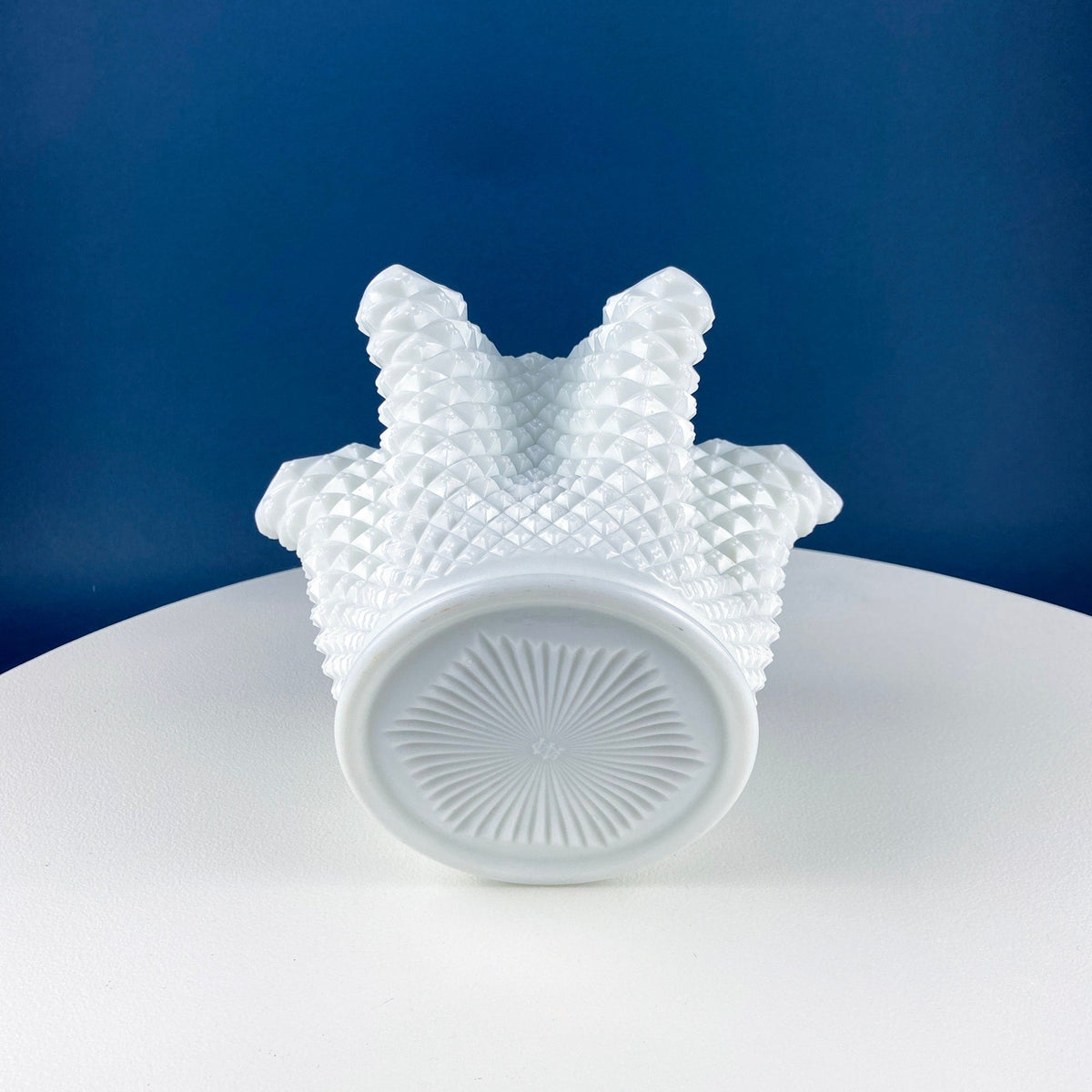 Westmoreland English Hobnail Milk Glass Ivy Vase