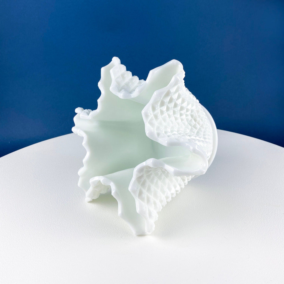 Westmoreland English Hobnail Milk Glass Ivy Vase