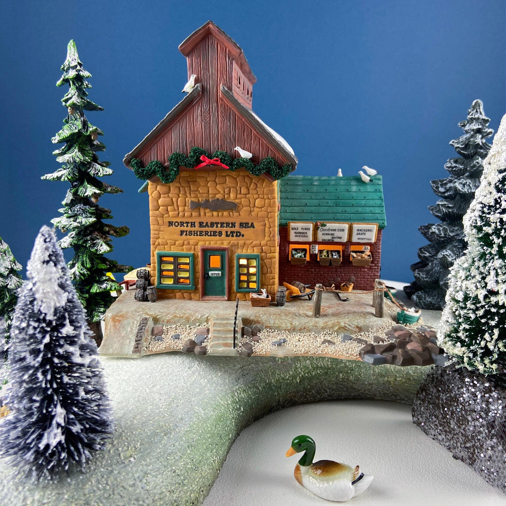 Miniature Village Houses, Set of 5