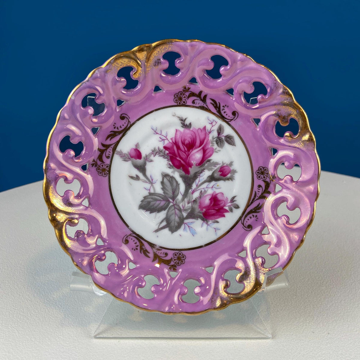Pink Vintage Saucers, Mix & Match Set of 5