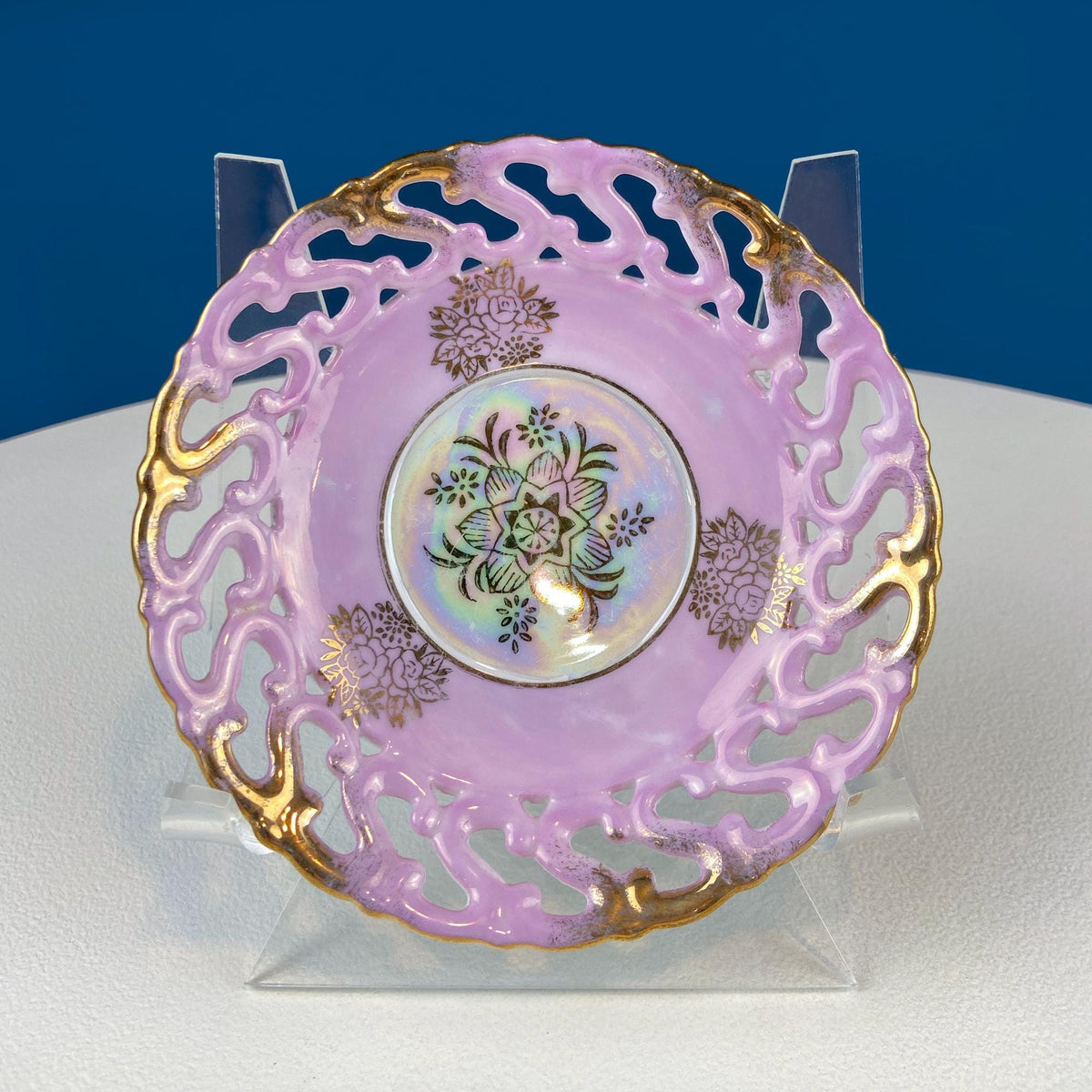 Pink Vintage Saucers, Mix & Match Set of 5