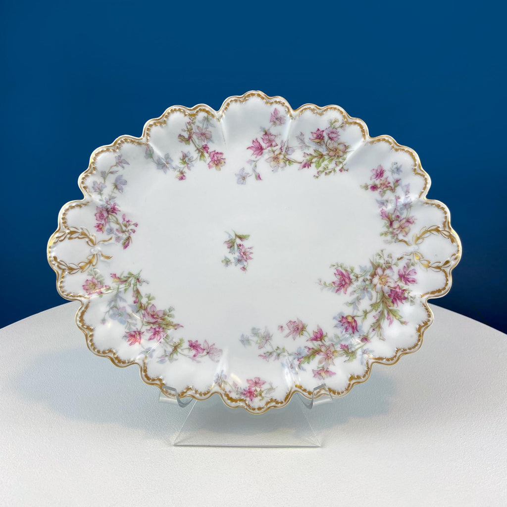 Haviland Limoges Wild Roses Oval Platter