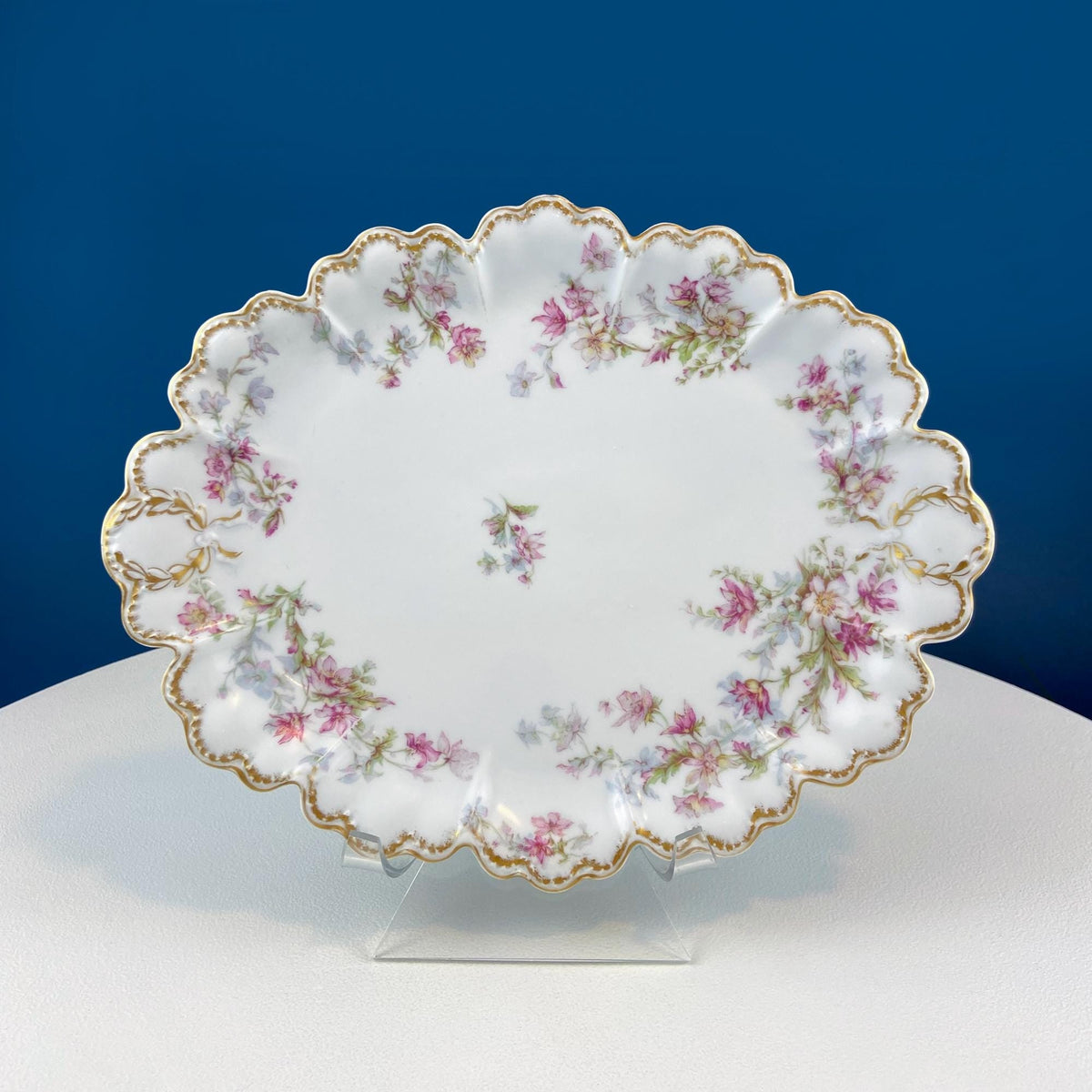 Haviland Limoges Wild Roses Oval Platter