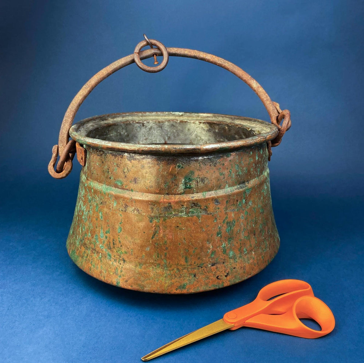 Hand-Pounded Copper and Tin Beverage Dispenser with Brass Spigot