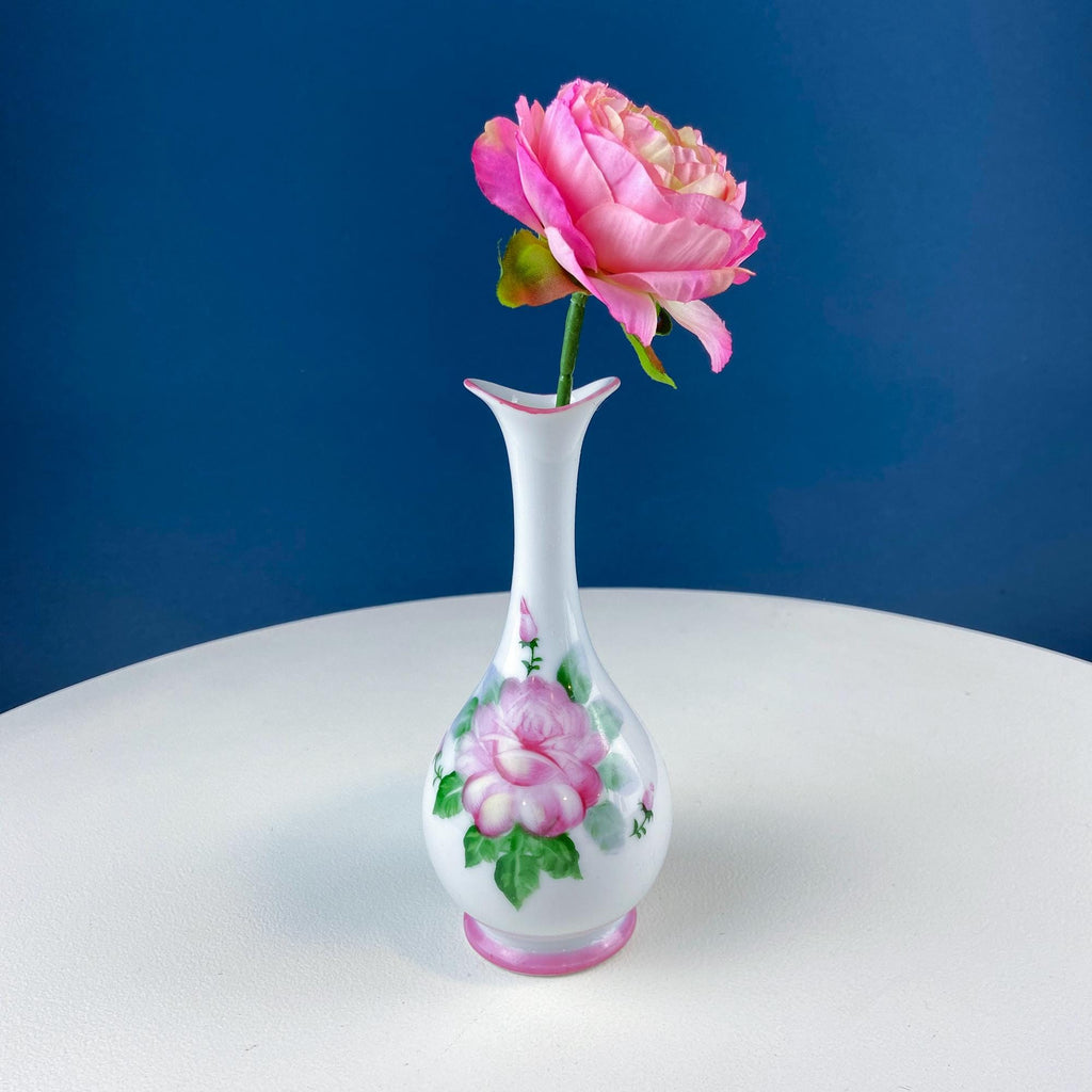 Lenwile Ardalt Porcelain Vase, Boy with Wine Barrel