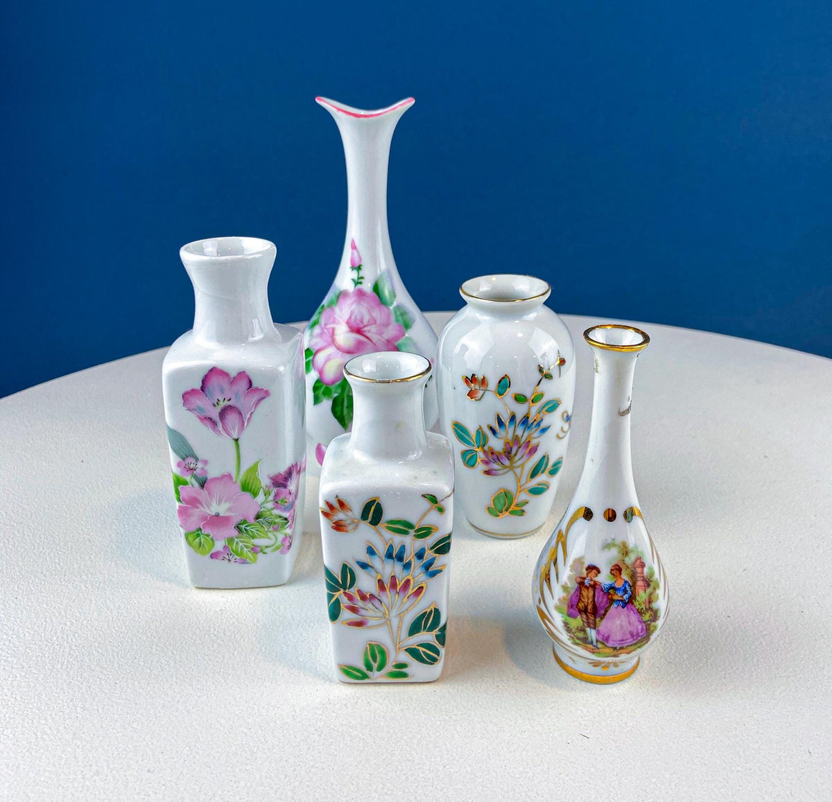 Lenwile Ardalt Porcelain Vase, Boy with Wine Barrel