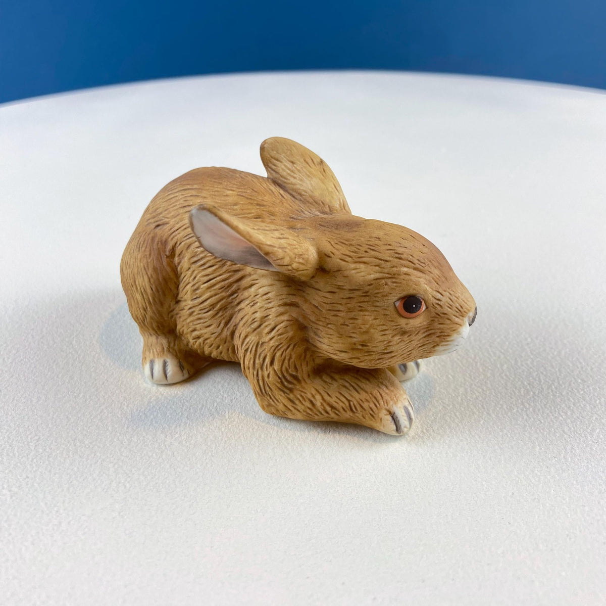 Lefton Hand-Painted Brown Porcelain Bunny