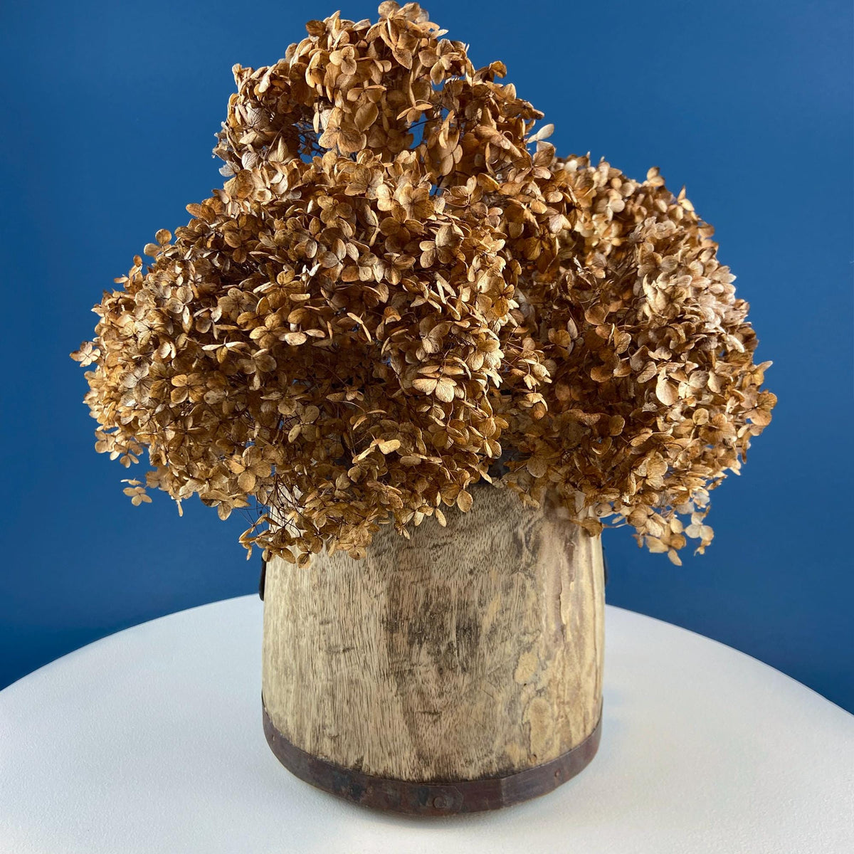 Hand-Carved Wood Pail