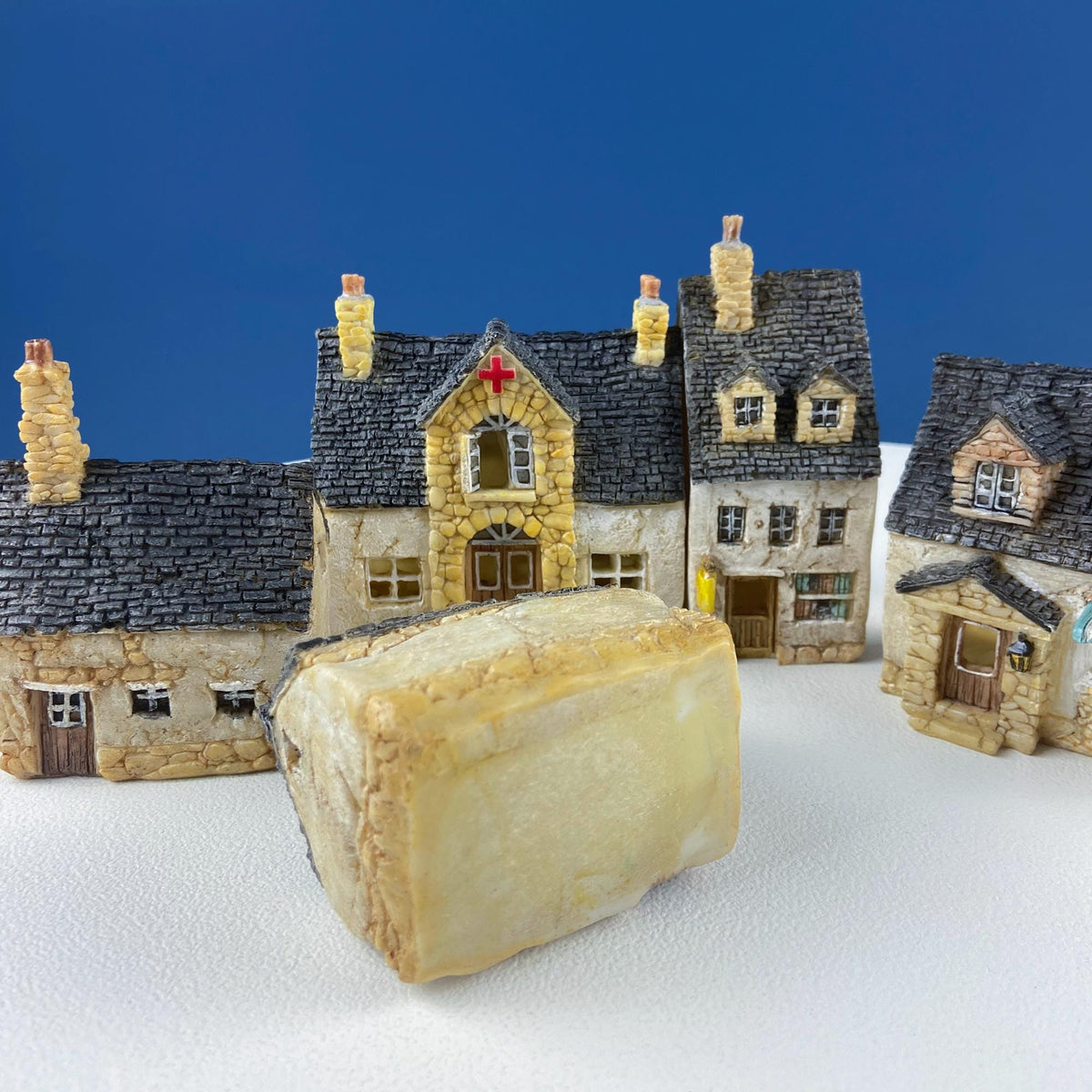 Miniature Village Houses, Set of 5