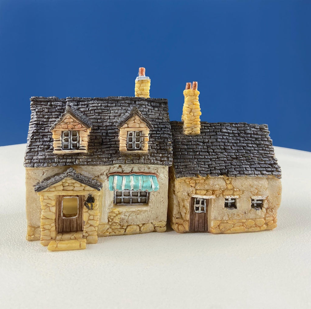 Miniature Village Houses, Set of 5