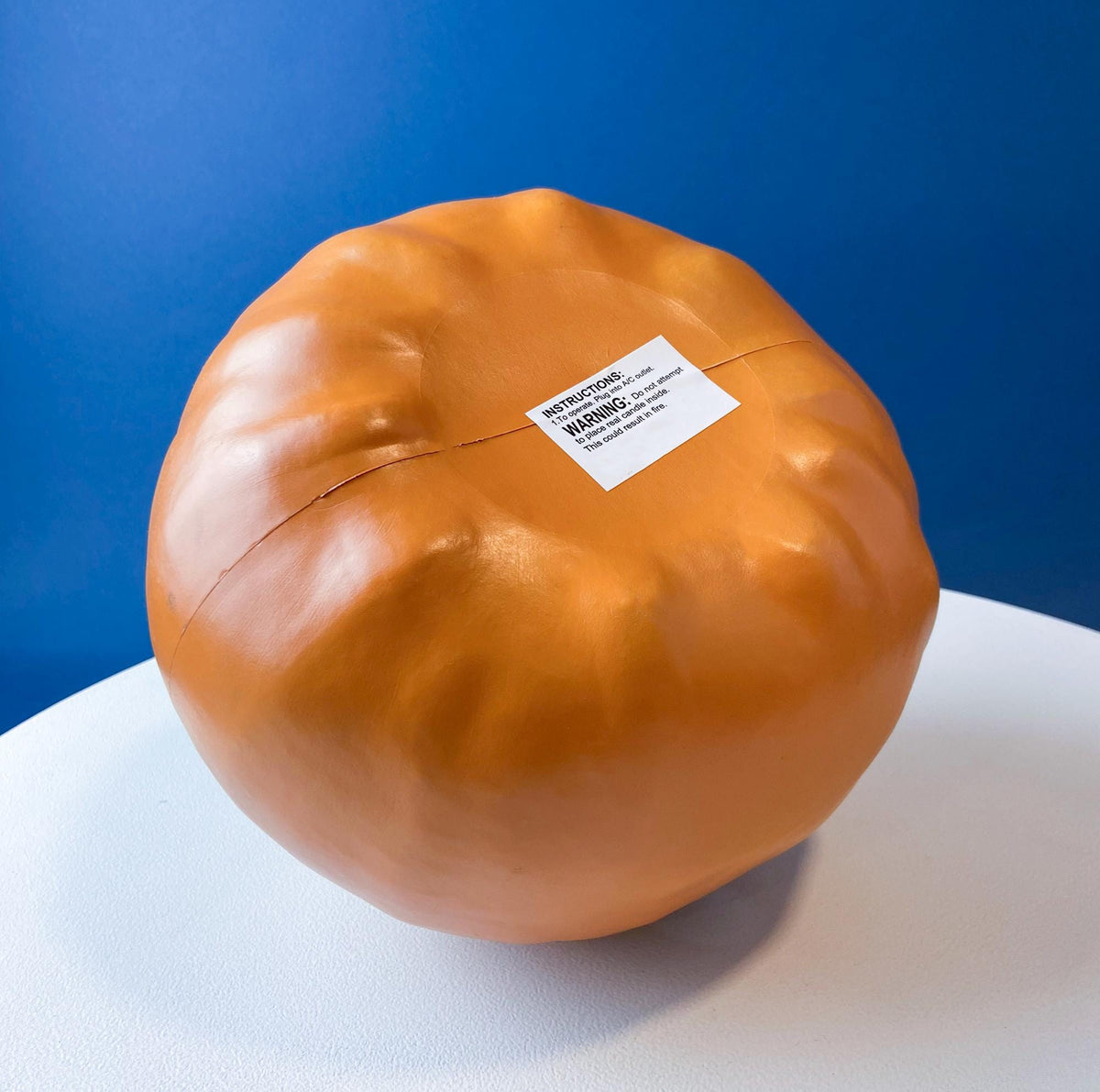 Lighted Grinning Pumpkin Lantern
