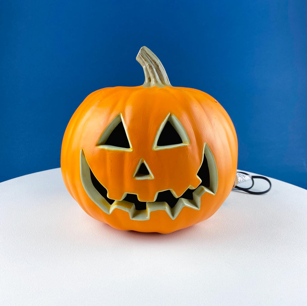 Lighted Grinning Pumpkin Lantern