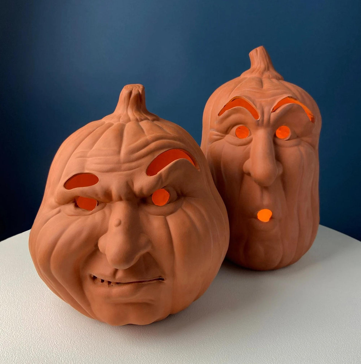 Lighted Grinning Pumpkin Lantern