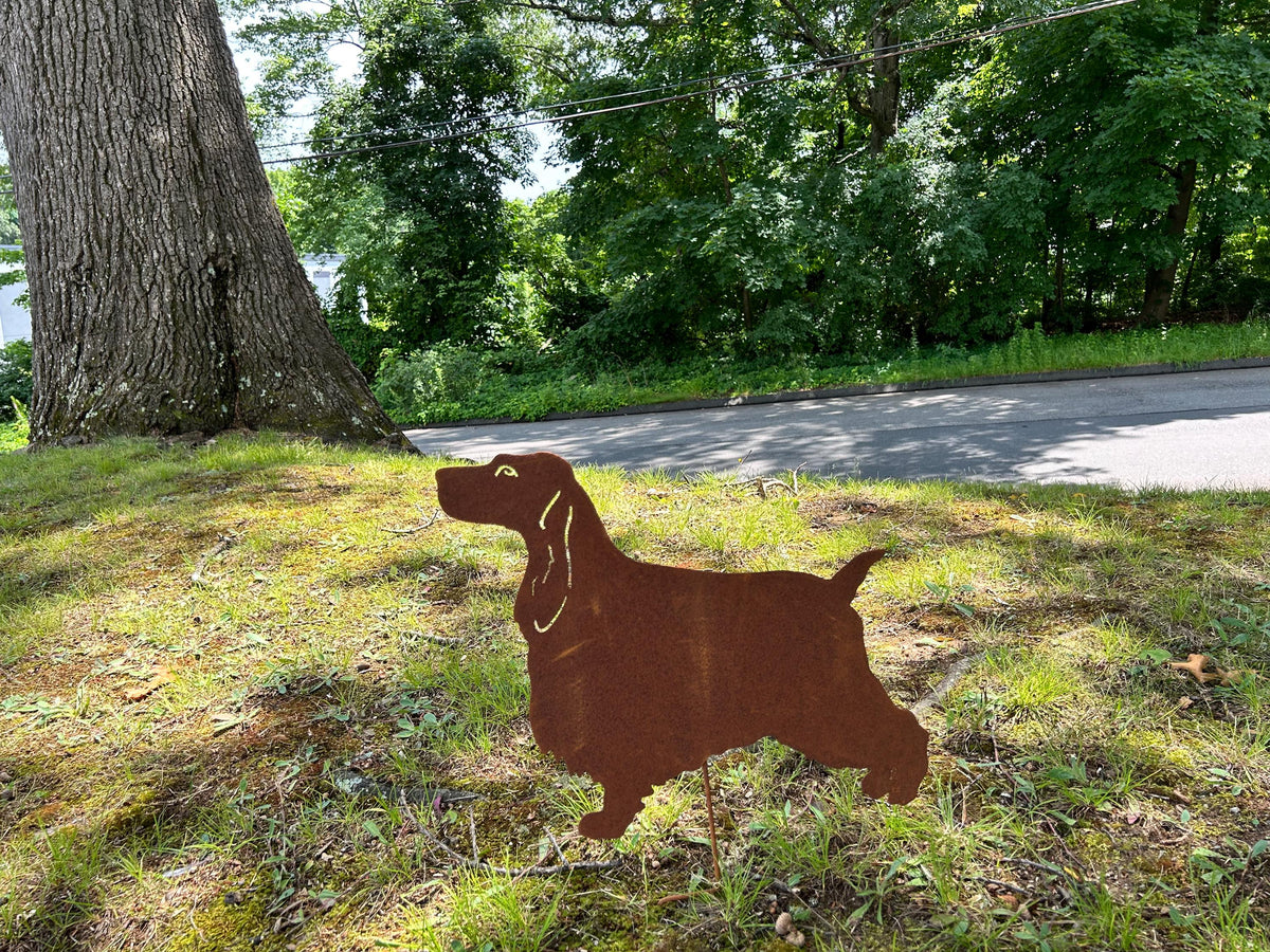 English Cocker Spaniel Garden Stake or Wall Hanging (Style 1)