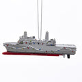 4.5 inch Resin Navy Ship Ornament