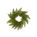 13 Inch Real Touch Cedar Pine Candle Ring with Twigs & Pinecones – 4.5" Inner Diameter