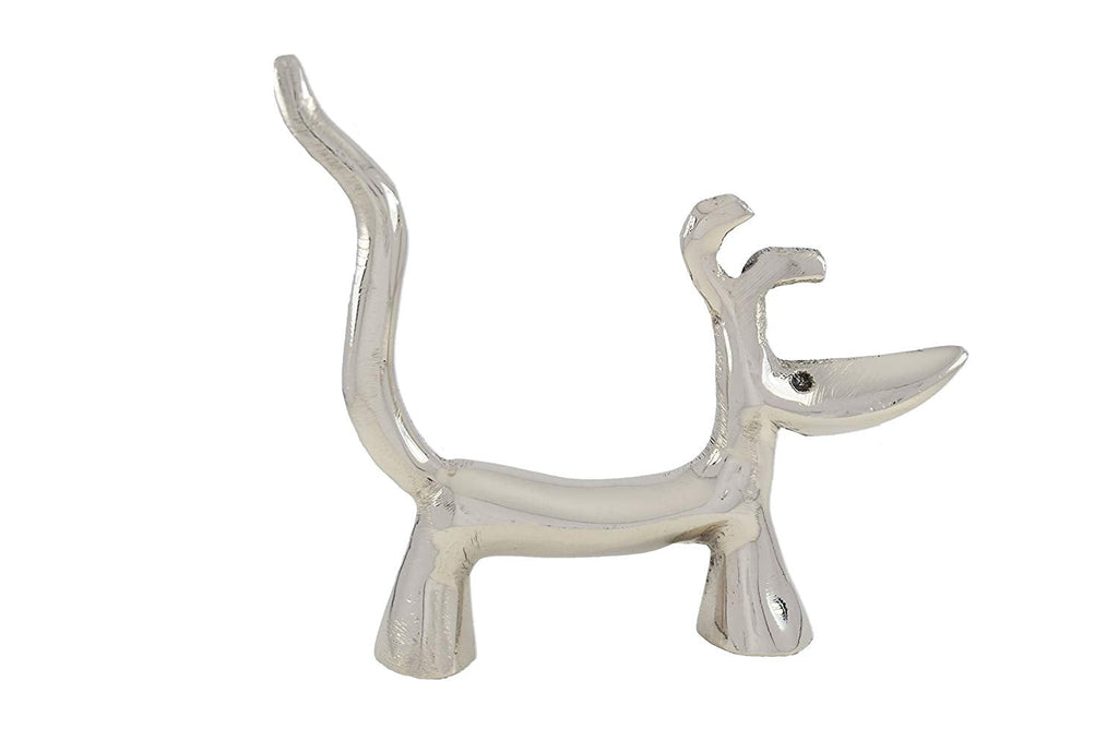 Vibhsa Dog Ring Holder (Silver Finish)