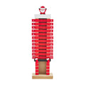 Santa Tabletop Chimney Advent Calendar
