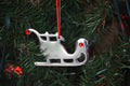 Vibhsa Sleigh Christmas Tree Ornament Decorations Set of 8