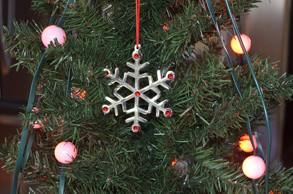 Vibhsa Snowflake Christmas Tree Ornament Decorations Set of 4