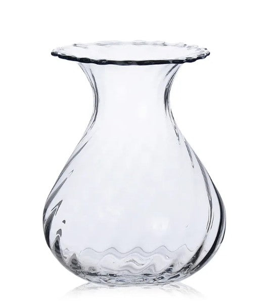 Wavy Glass Vase, 2 Style Options
