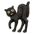 Retro Halloween Paper Mache Black Cat Wall Decor