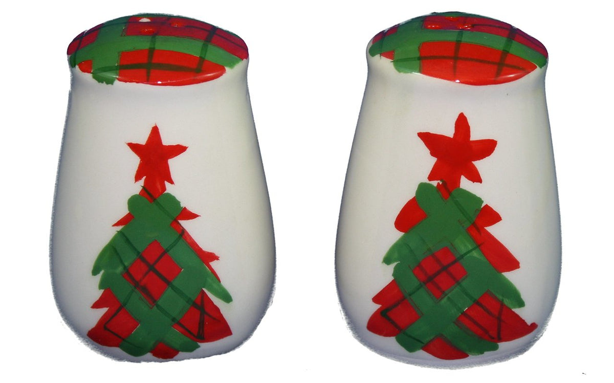 Cocktail Hour Host Kit bundle: Plaid salt and pepper shakers